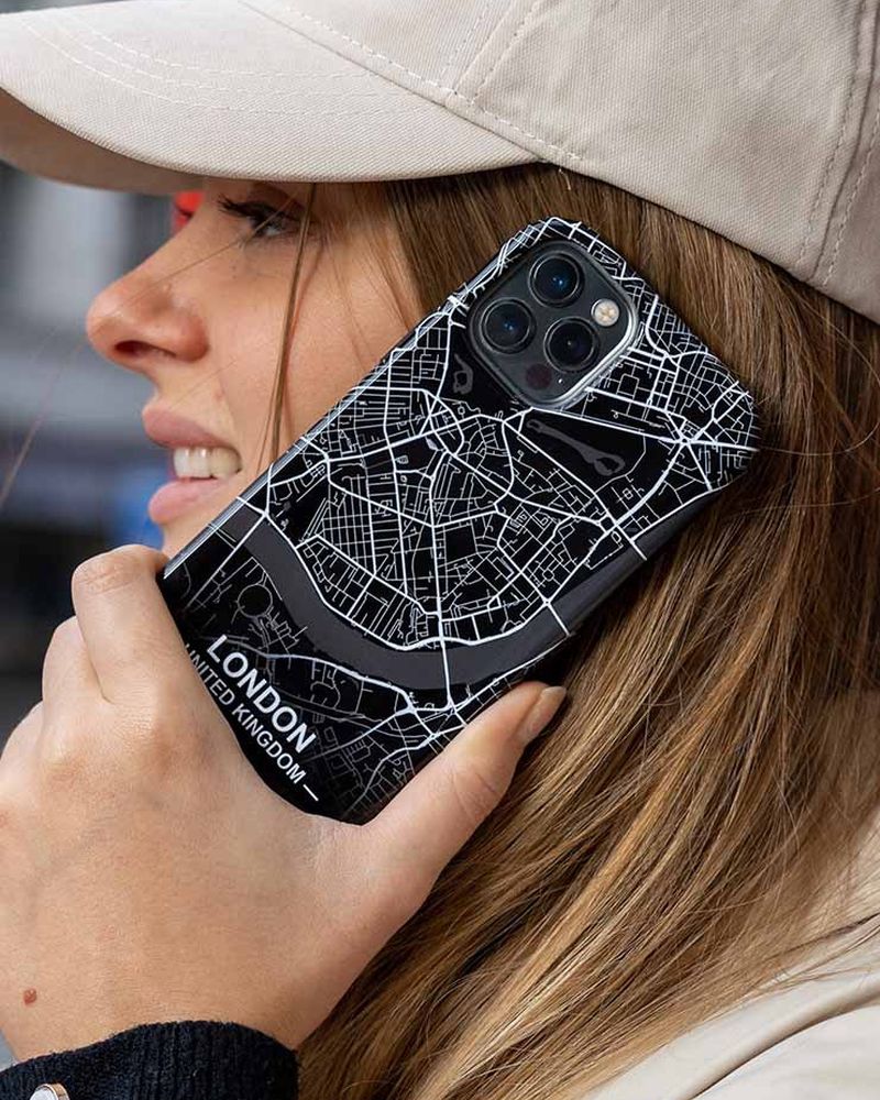 CityMarble™ telefona vāciņš ar pilsētas karti